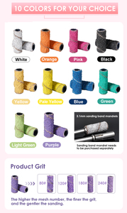 Chuyên nghiệp 120 #   180 #   240 #   Bộ Dụng Cụ Mài Mini Dùng Cho Làm Móng Tay, Móng Chân, Móng Acrylic Tự Làm, Gel - Hộp Đóng Gói Bán Buôn - Product Image 5