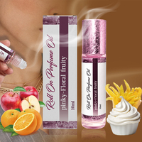 Logo personnalisé bergamote agrumes pomme crème musc arôme fruité parfum original d'huile essentielle 10ml huile de parfum pour femmes aux phéromones roll-on
