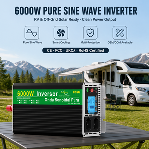 Inversor de Onda Sinusoidal Pura HOULI 12V 24V 48V 2000W 3000W 4000W 5000W 6000W 110V 220V para RV, Energía Solar y Hogar - Product Image 6