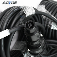 Câble audio multipaire NLT8/F vers NL4*4, 2×4mm²x15m (sur mesure), avec presse-étoupe Neutrik Speakon MG40A de qualité industrielle