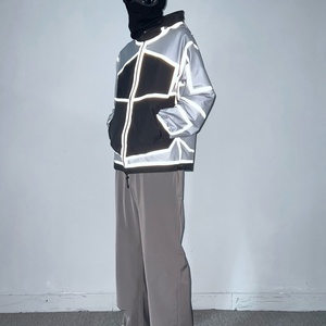 Custom Hardshell <b>Cycling</b> Waterproof Anorak Windbreaker Reversible Reflective Jacket UK for Outdoor Activities Hiking Coats - Product Image 2