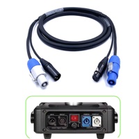 Câble combiné hybride Powercon Plus 3 broches DMX 1m à 3 mètres pour phares mobiles pour éclairage et produits d'éclairage