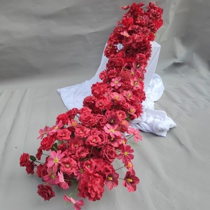 Yellow Artificial Silk Flower <b>Runner</b> Wedding <b>Table</b> And Aisle Decor Wedding Venue Arrangement Supplies - Product Image 5