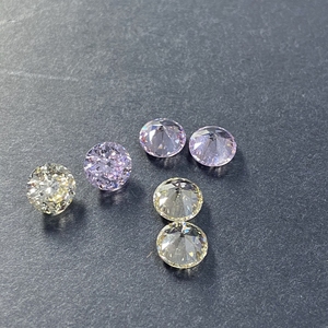 Gemme HQ 100 sfaccettate taglio rotondo giallo <span class=keywords><strong>e</strong></span> <span class=keywords><strong>rosa</strong></span> CZ 1.2cts 7mm sintetico Wuzhou zircone cubico in vendita - Product Image 6