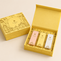 Boîte d'emballage personnalisée pour lotion cosmétique, boîte en papier de qualité supérieure avec 3 inserts pour parfum et huile essentielle, impression de logo