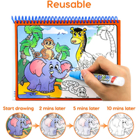 Livre magique de dessin à l'eau pour enfant, livre de coloriage pour enfant, livre de gribouillage d'animaux de ferme