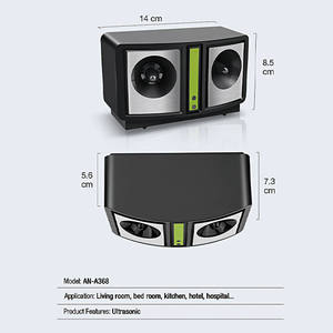 Répulsif Électronique <span class=keywords><strong>Anti</strong></span>-Nuisibles d'Intérieur : Piège à Mouches, Souris et Rats Intelligent à Ultrasons, Électrique sur Piles - Product Image 4