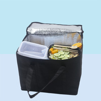 Sac isotherme pour déjeuner écologique en tissu non tissé avec doublure en aluminium