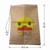 Sac cadeau en PVC durable avec cordon de serrage, logo personnalisé imprimé, pour emballage de cadeaux et d'artisanat