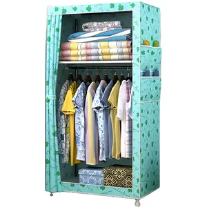 pp clothes wardrobe with 8 small cube and 2 large cube bedroom cute animal print kids plastic wardrobe