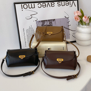 Sac à main en cuir PU Offre Spéciale tendance Sacs à bandoulière carrés de couleur pure pour femmes - Product Image 2