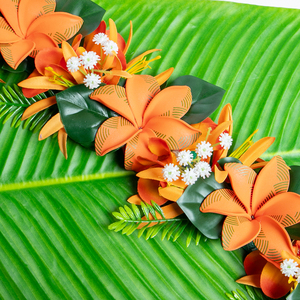 Bọt Plumeria Hoa Lụa Spider Lily Haku Headband Hoa Vòng Hoa Vương Miện Cho Aliha Hula Khiêu Vũ - Product Image 6