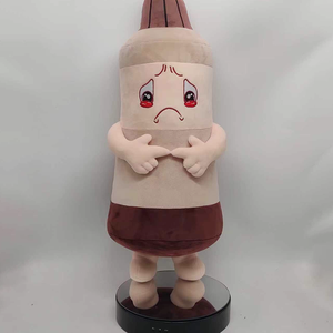 Jouet en peluche personnalisé UYEAH OEM, design original, doux, en forme de bouteille de bière, en coton PP, personnalisé, dessin animé, kawaii, mascotte d'anime - Product Image 2