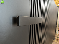 Porte d'allée principale en aluminium de fer résidentiel de villa de jardin de conception décorative d'oscillation automatique moderne