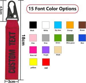 Mvcen Tùy Chỉnh Tên Tag Keychain Cá Nhân Thêu Thẻ Hành Lý Vòng Chìa Khóa Phụ Kiện Cho Ba Lô Và Xe Mang Quà Tặng - Product Image 4