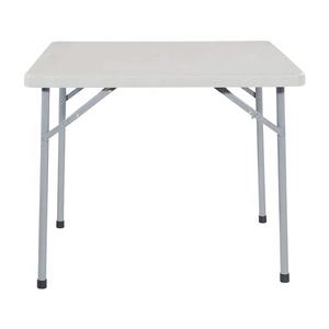 <span class=keywords><strong>Mesa</strong></span> de comedor <span class=keywords><strong>plegable</strong></span> cuadrada de plástico, portátil, <span class=keywords><strong>barata</strong></span>, para fiesta al aire libre, evento, 34" - Product Image 5