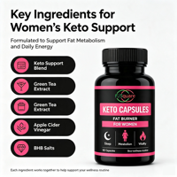 Capsules BHB FJSquare Vegan Keto Diet, pilules brûle-graisses, amincissement rapide, complément brûle-graisses, capsule amincissante Keto pour la nuit