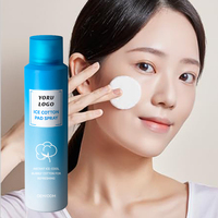 Vente chaude prix d'usine LOGO personnalisé lingettes démaquillantes glace refroidissement Toner Essence cosmétique coton tampon vaporisateur