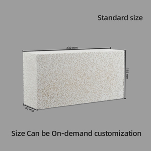 Mẫu miễn phí jm23 JM26 K23 cách nhiệt lửa gạch chịu lửa <span class=keywords><strong>mullite</strong></span> gạch khối cho ngành công nghiệp lò - Product Image 3