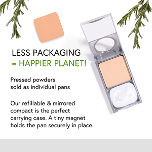 Plastic Disposable ABS Embossing Customizable Empty Blush Mirror Cosmetic Skin Care Rectangle <b>Powder</b> <b>Compact</b> Case - Product Image 5