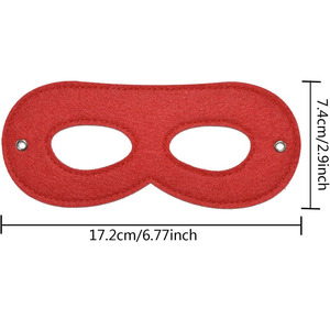 B149 OEM Bán Buôn Siêu Anh Hùng Cảm Thấy Mắt Nửa Mặt Nạ Bên Trẻ Em Đồ Chơi Đàn Hồi Ribbon Đảng Masquerade Halloween Nhiều Màu Ninja Mặt Nạ - Product Image 3