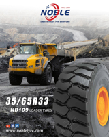 Pneu radial NB109 à grand motif E-4 avec bande de roulement profonde anti-crevaison, pneu minier résistant à l'usure pour mines de charbon et de métaux