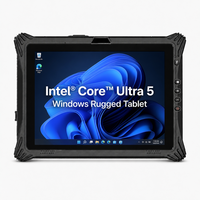 Tablet Robusta con Windows de 10.1'', Intel Core Ultra 5, IP65 Resistente al Agua, Escáner de Código de Barras 2D, PC Industrial, 4G LTE, GPS, RJ45, RS232, WiFi