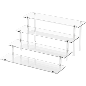 Özel fabrika 4 katlı yükselir raf vitrin fikstür takı raf akrilik ekran standları - Product Image 1