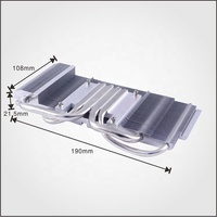 Dissipateur thermique pour carte graphique VGA en aluminium 6063 sur mesure avec tube en cuivre et roulement à billes pour boîtier d'ordinateur, Dongguan, Chine