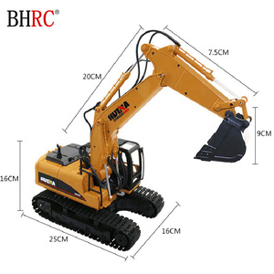 Camión Excavador de Control Remoto 1550 1/14 2.4G 15CH, Simulación Realista de Camión de Ingeniería con Agarre para Madera, Juguetes de Excavadora RC - Product Image 6