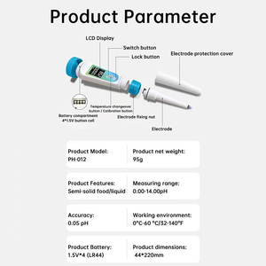 2026 हॉट सेलिंग डिजिटल <span class=keywords><strong>ph</strong></span> मीटर 2 1 <span class=keywords><strong>ph</strong></span> टेम्प वाटर/फूड/सौंदर्य प्रसाधनों/फलों की अम्लता माप के लिए बड़ी स्क्रीन ओएम/ओडम - Product Image 6