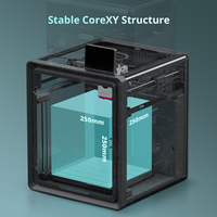ANYCUBIC Kobra S1C Printer 3D Multiwarna, Kecepatan Tinggi 600mm/s, Pencetakan 4 Warna, Auto Leveling, Ruang Tertutup, 250x250x250mm