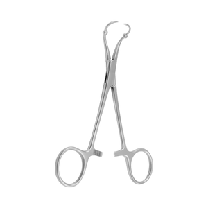 Pince à serviettes manuelle en acier Roeder avec pince perforante pour fixer les serviettes Utilisation en chirurgie générale et gynécologie - Product Image 1
