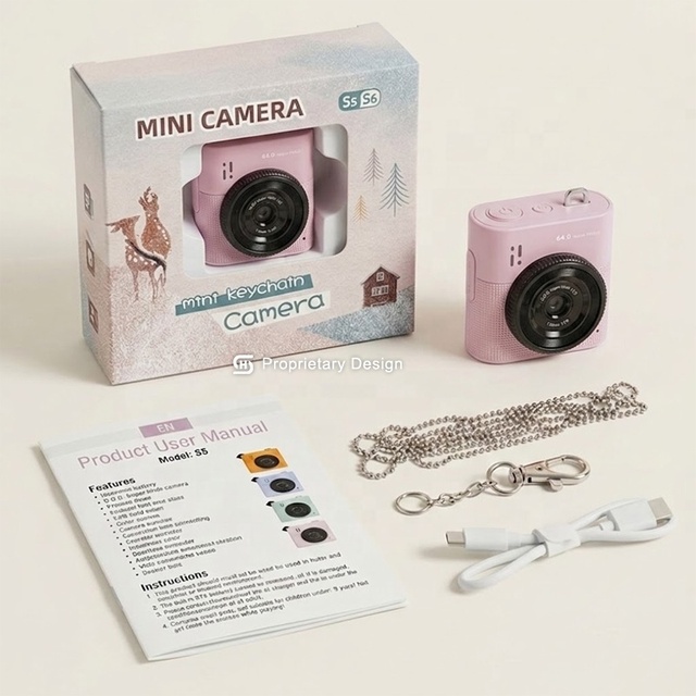 S5 BBeginner 2.5K Digital Camera 64MP 1.4 IPS Display 16X Zoom Time Lapse Video Recorder Compact Photography Gear Students