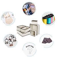 Produits de haute qualité pliable stockage dessiner organisateurs placard commode organisateur 6 pièces ensemble Non-tissé boîte de rangement