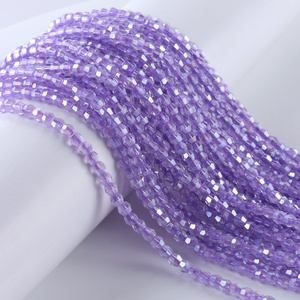 85 pièces / Fil, Nouvelles Couleurs, Perles en Verre Bicones de 4 mm, Perles en Cristal de Haute Qualité pour la Fabrication de Bijoux - Product Image 3