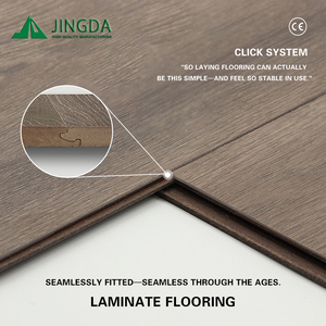 Plancher <span class=keywords><strong>stratifié</strong></span> anti-rayures, embossé EIR, imperméable, durable, à clipser, 8/12 mm, AC4, résistant à l'usure, pour la décoration intérieure - Product Image 6