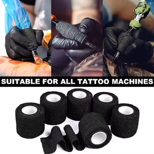 Waterproof Self Adhesive Cohesive Bandage Elastic Compression Wrap for <b>Tattoo</b> Grip and Fixation - Product Image 3