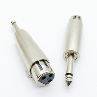 XLR 3 broches femelle mâle à 6.35mm mâle Audio Mono adaptateur TS prise Jack pour Microphone mélangeur XLR connecteur prise convertisseur