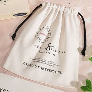 Bolsa de Armazenamento Personalizada para Shampoo de Extensões de Cabelo em Algodão Twill com Logo Personalizado e Cordão - Product Image 5