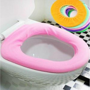 Couvre-siège de toilette portable en forme de O, couleur bonbon, pour petits articles de Yiwu, couvre-siège de toilette universel rond, chauffe-siège de toilette - Product Image 3
