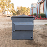 Conteneur de chargement en plastique OEM ODM Chariot élévateur mobile Déchets poubelle industrielle Benne élévatrice avant