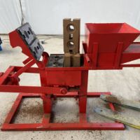 Machine manuelle QMR2-40 pour la fabrication de briques en terre cuite à vendre – Presse manuelle pour blocs de boue et briquettes de biomasse