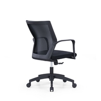 Chaise de bureau pivotante, chaise pour employé avec roulettes réglables en hauteur