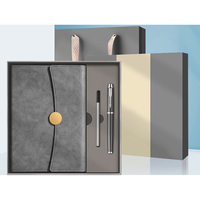 Coffret cadeau PQ 3 pièces avec sac cadeau, carnet à couverture rigide, ensemble cadeau personnel, carnet en cuir personnalisé, couleurs promotionnelles en gros