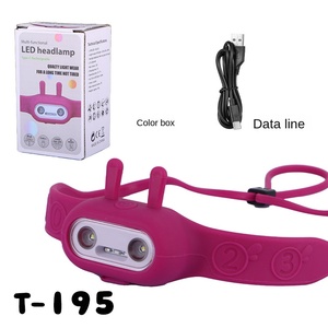 مصابيح أمامية خفيفة الوزن <span class=keywords><strong>LED</strong></span> USB للشحن ABS مقاومة للماء IP44 للأطفال للاستخدام في التخييم مع وقت تشغيل <span class=keywords><strong>5</strong></span> ساعات - Product Image 6