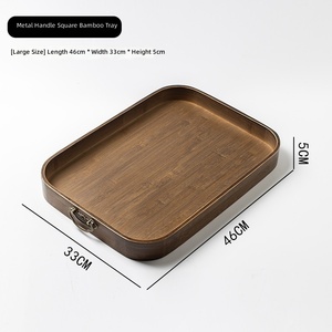 <span class=keywords><strong>Plateau</strong></span> de service en bois d'acacia massif, plusieurs tailles disponibles, expédition immédiate, anti-déformation (-10 à 70°C), idéal pour charcuterie et petit-déjeuner, style charpentier ancien - Product Image 4