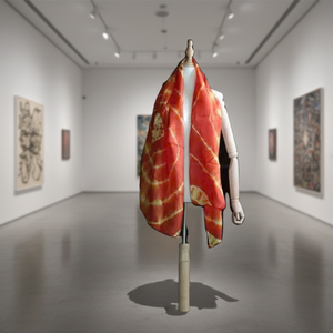 Bufanda de Lujo para Invierno, Tejida en Jacquard, de Lino y Seda, 70x180cm, con Tacto Cálido y Estampado - Product Image 6