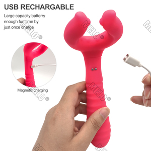 Melo New Silicone G Spot Stimulate <b>Vibrators</b> Dildo Nipple Clip Masturbate <b>Vibrator</b> Adults Sex Toys <b>for</b> Women <b>Men</b> Couple - Product Image 6