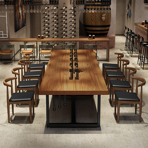 Hiện đại Scandinavian phong cách tất cả các rắn gỗ hình chữ nhật bàn ăn thiết lập cho nhà hoặc căn hộ bao gồm ghế - Product Image 5